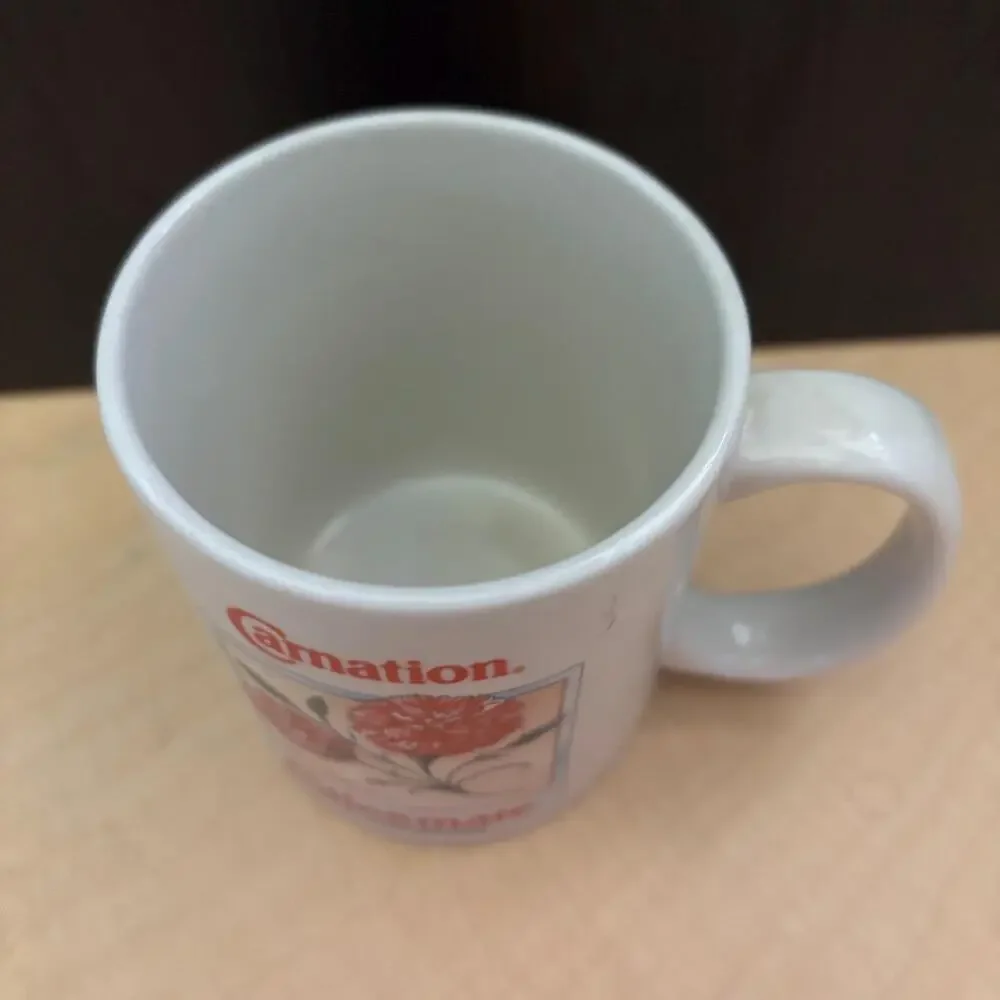 Vintage Dianthus Coffee-Mate Botanical Mug Collector's Series Non-Dairy Creamer